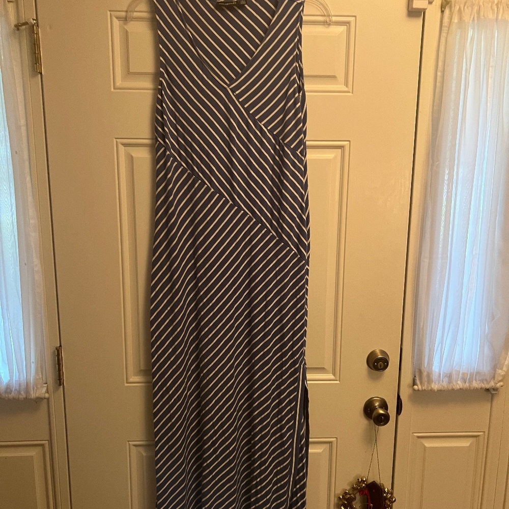 Nina Leonard Wedgewood Blue Dress